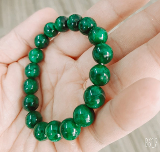 🍁[HCM] Vòng tay chuỗi đá thạch anh xanh 10 LY