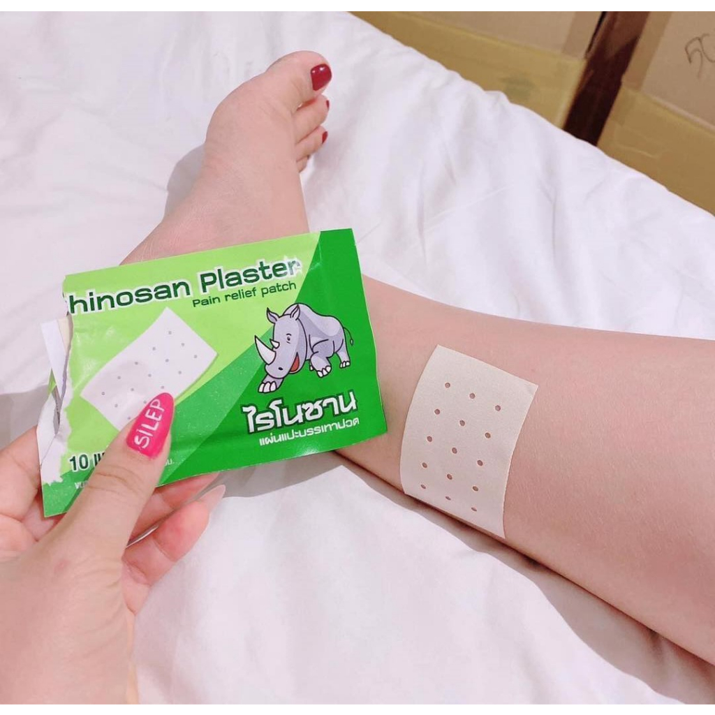 [Chính Hãng] Combo 2 Gói Miếng Dán Rhinosan Plaster Thái lan (1 Gói 10 Miếng)