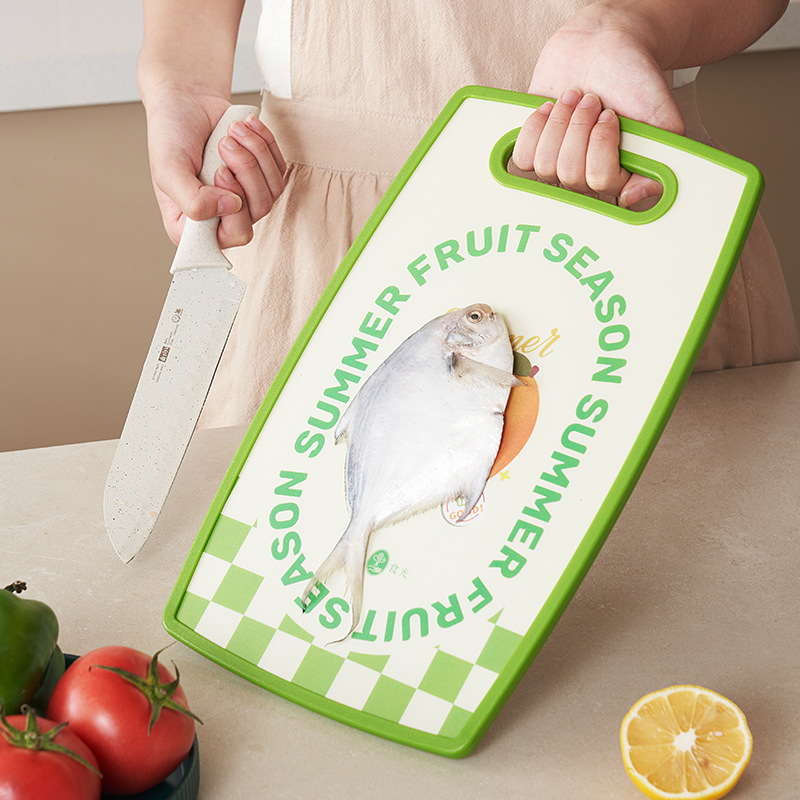 Children's complementary food, fruit cutting board, food grade plastic chopping board, kitchen antibacterial and mildew-proof double-sided cutting board, cutting board