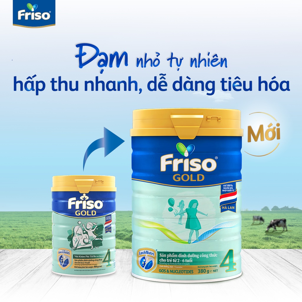 [Mẫu Mới] Sữa Bột Friso Gold 4 Hộp 850g