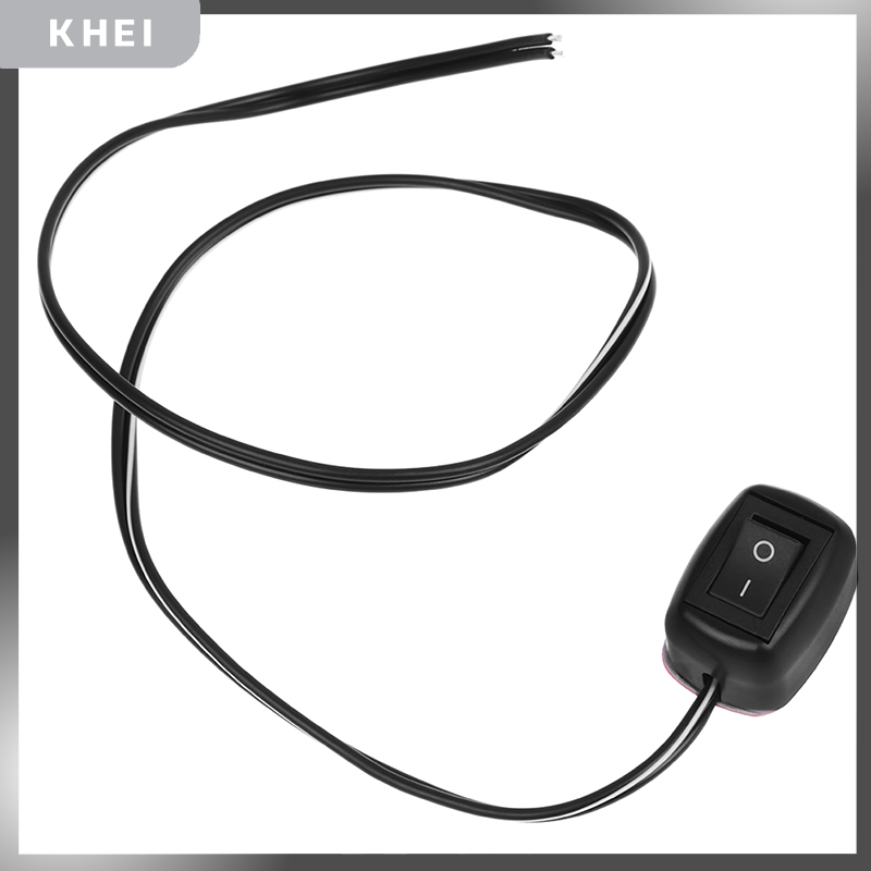 KHEI Công tắc xe hơi thông dụng DC 12V công tắc bật tắt loại dán kèm cáp 60cm cho DRL