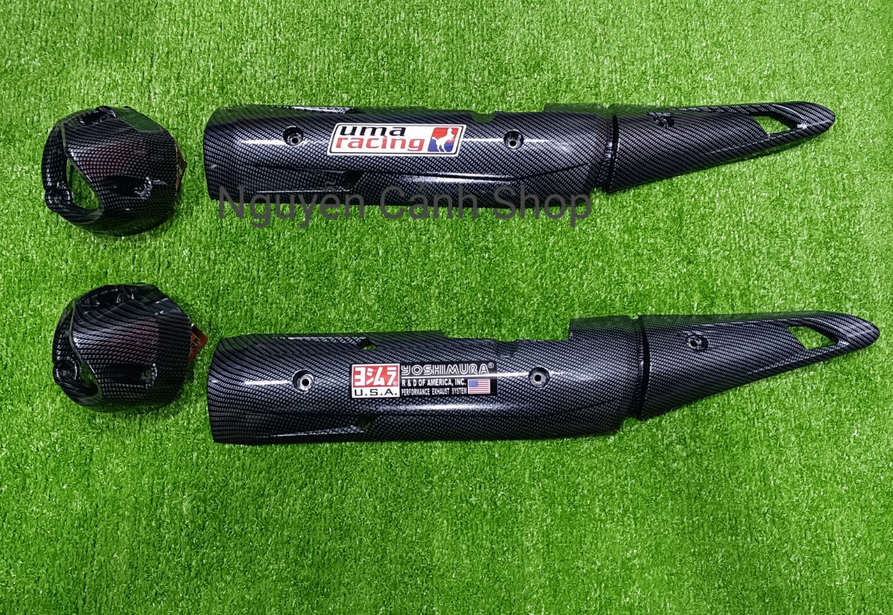 Ốp pô chụp pô carbon exciter 150 có tem