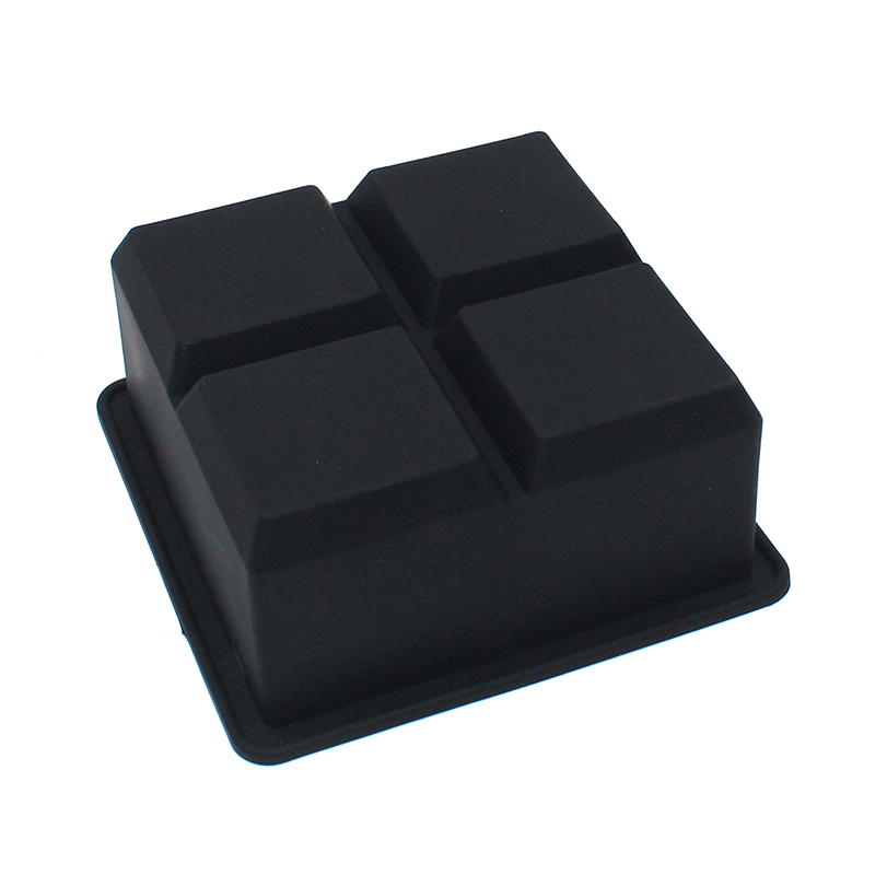 Food Grade Ice Cube Tray Mold 4/6/8 Grid Square Ice Cube Maker Jelly Pudding Tool
