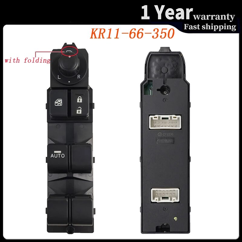Power master window switch mirror control button for 2013 2014 2015 2016 mazda cx-5 3 axela 2014 2015 2016 kr11-66-350 kd3566350