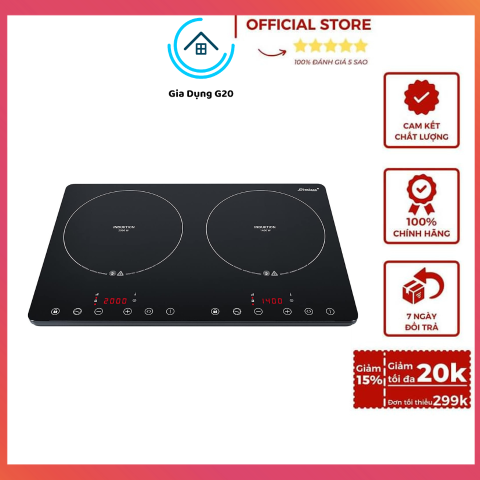 Bếp từ đôi cao cấp steba ik650 slim