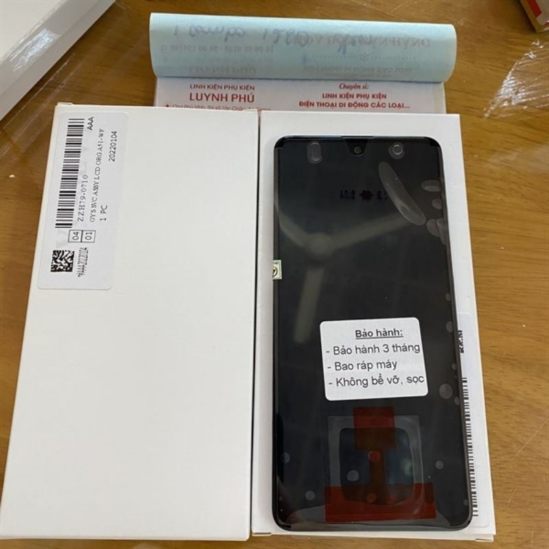 Màn hình samsung a51 zin có khung,màn rời,màn oled khung phôi to bao test đổi trả