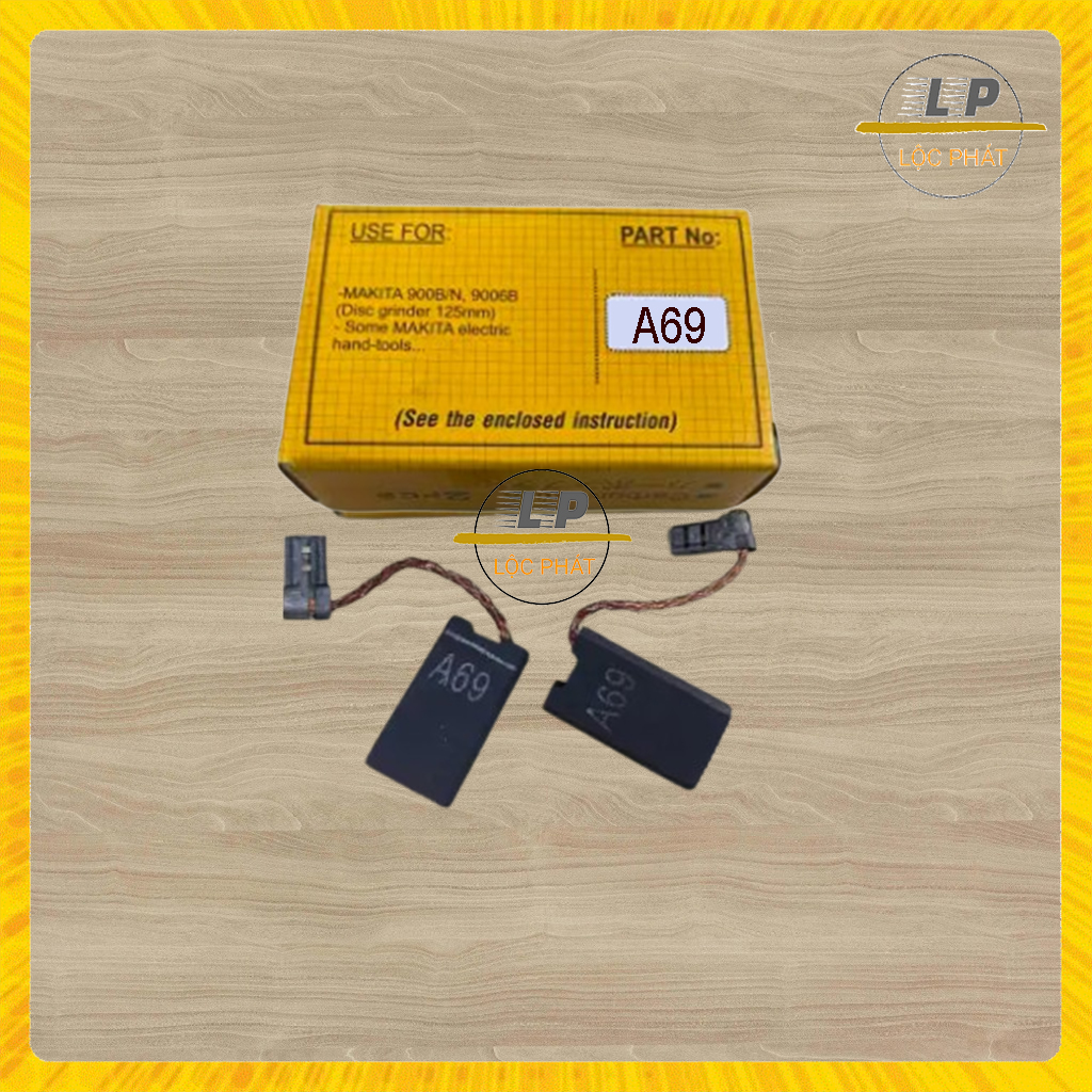 Chổi than A69 NB kích thước 6x12x22mm