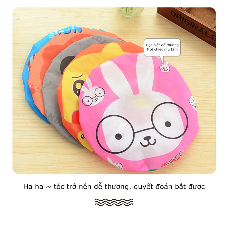 mũ chụp tóc khi tắm và rửa mặt