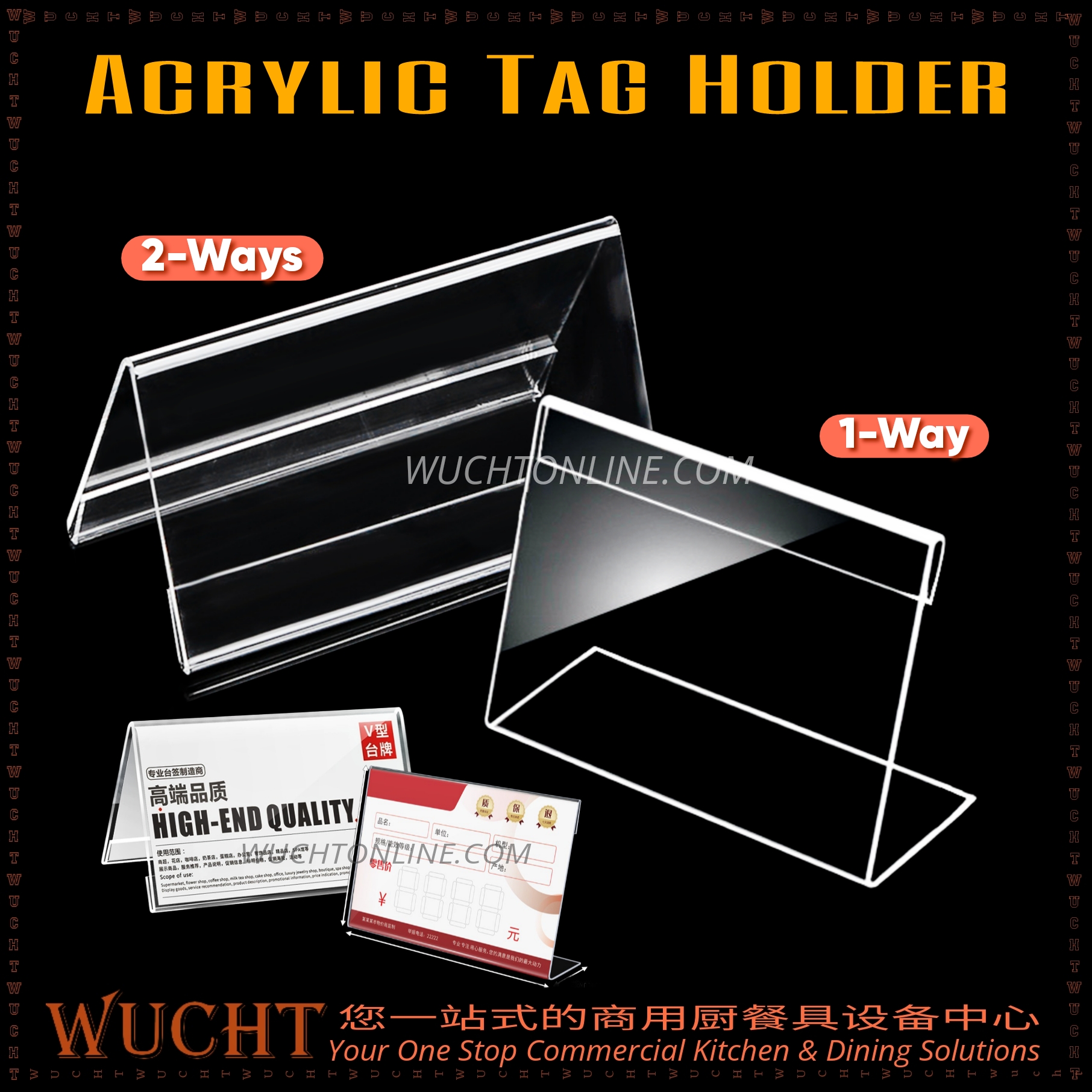 10 PCS Mini Clear Acrylic Sign Display Holder Horizontal Slanted L-Shape Acrylic Name Card Price - View #7