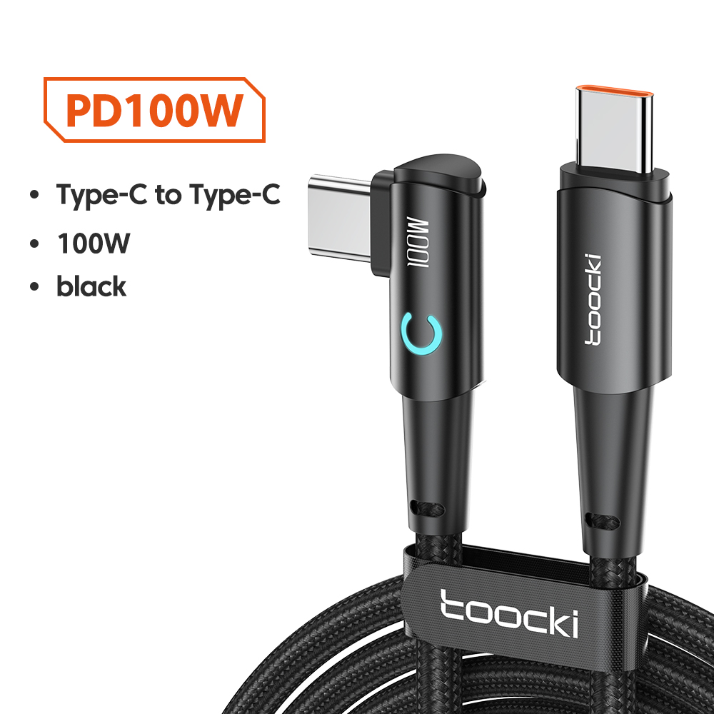 Toocki%20100W%20Type%20C%20To%20Type%20C%2090%20Degrees%20Elbow%20Data%20Cable%20Type-C%20Cable%20USB%20C%20To%20Usb%20C%20Phone%20Charger%20Fast%20Charging%203M%20For%20Xiaomi%20-%20Image%207