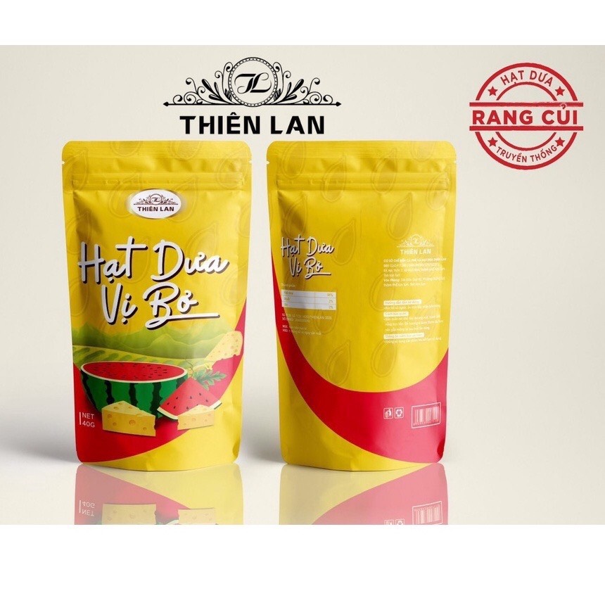 COMBO ( 25 GÓI) Hạt dưa sạch Thiên Lan rang củi vị bơ (40g)