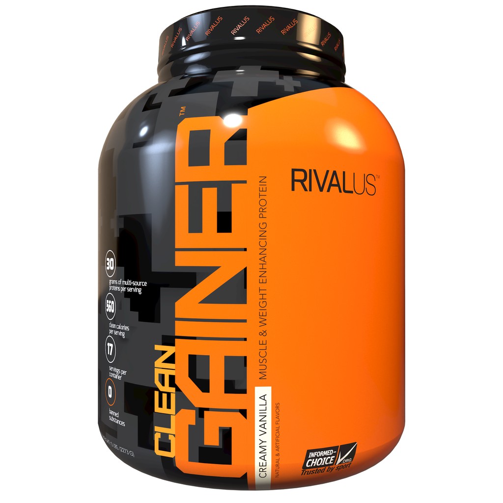 Rival Nutrition® CLEAN GAINER HIGH PROTEIN LEAN GAINER MUSCLE & WEIGHT ...