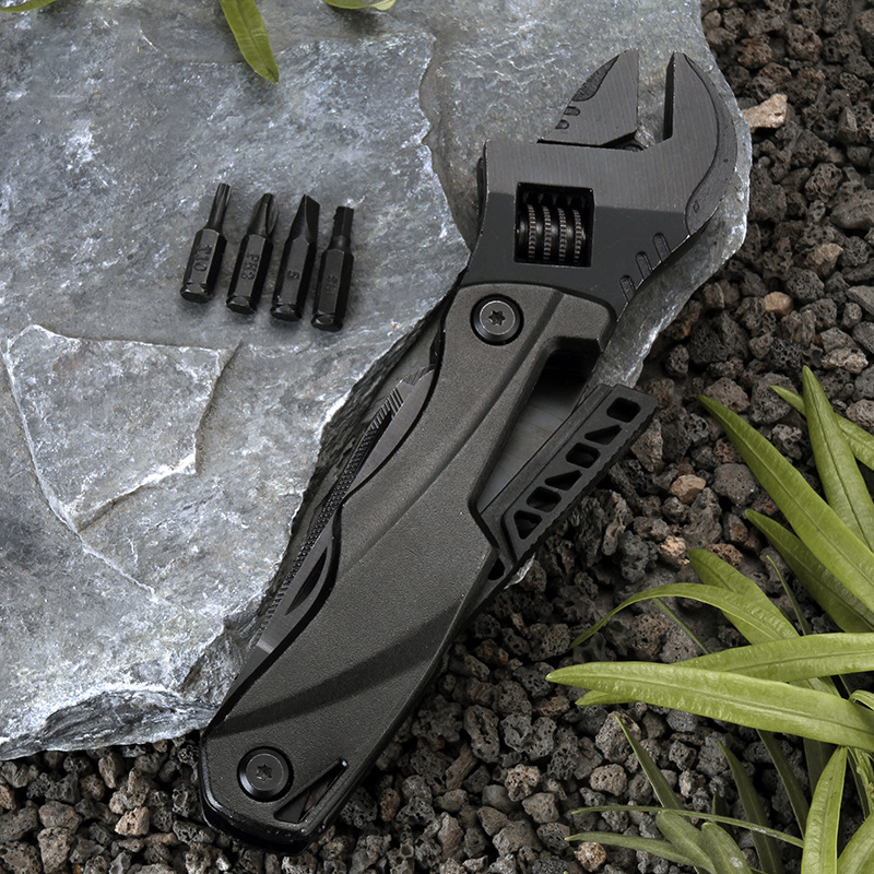 Outdoor camping multi-function wrench multi-purpose wrench folding saw