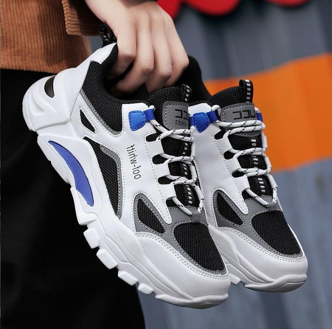 Giày Thể Thao Nam Sneaker Tăng 5Cm Chiều Cao, Đế Tổng Hợp Độ Bền Cao, Kiểu Dáng Cá Tính Cực Ngầu, Xu Hướng 2020 AVISHOP- 344