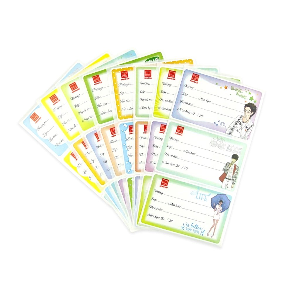 Nhãn vở cấp ii hồng hà 3478