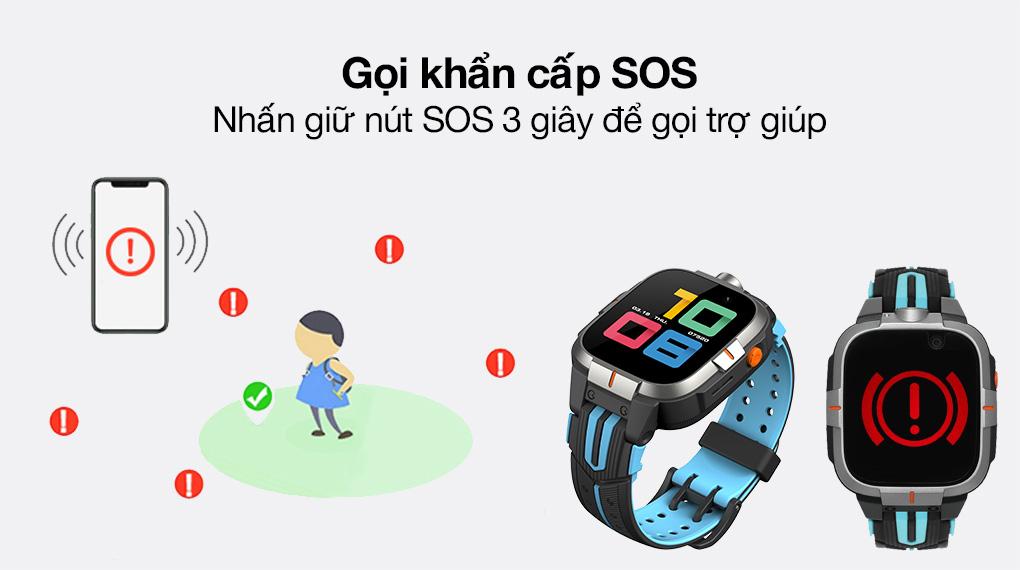 Đồng hồ định vị trẻ em 4G Kidcare S8