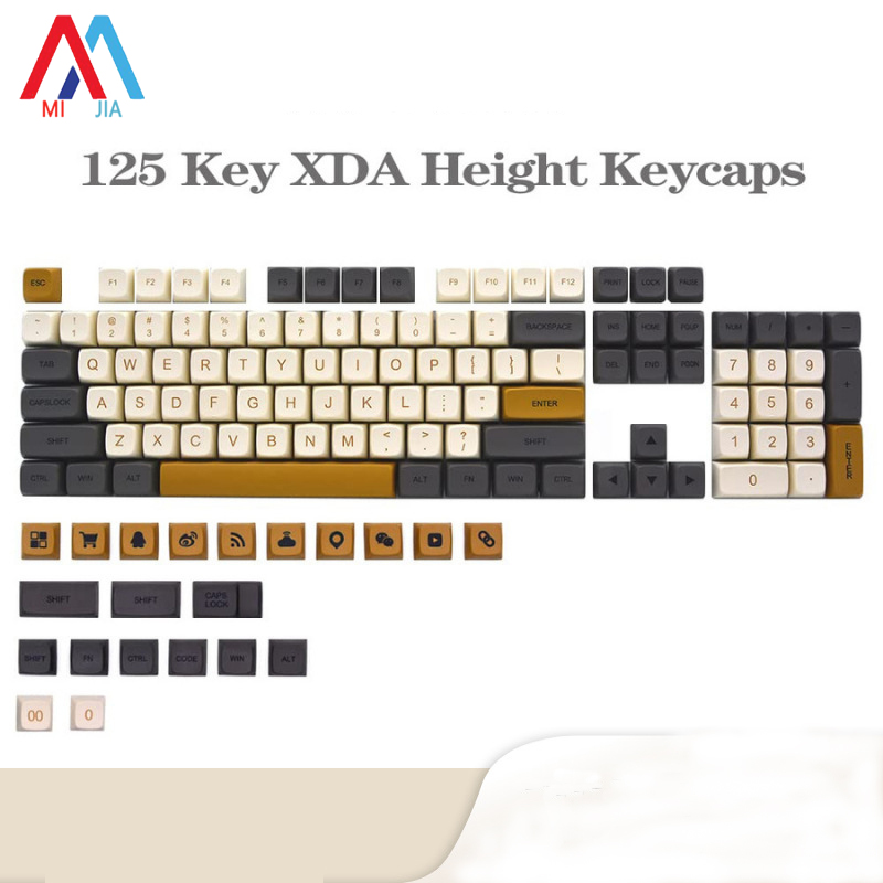 MiaXia Joy Shimmer Keycap xda cao thăng hoa cá nhân Keycap PBT chất liệu mờ đục Nắp bàn phím cơ bộ hoàn chỉnh trong hộp