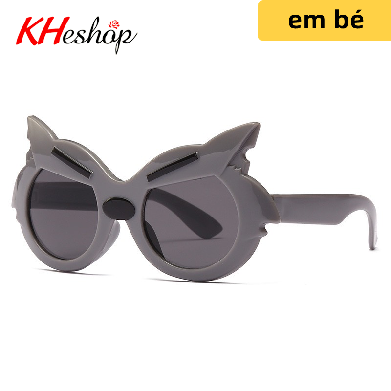 Kính thời trang siêu nhân hoạt hình mèo cho bé, kính mắt chống nắng, chống bụi 6 màu dễ thương, mã Y1591 - kheshop