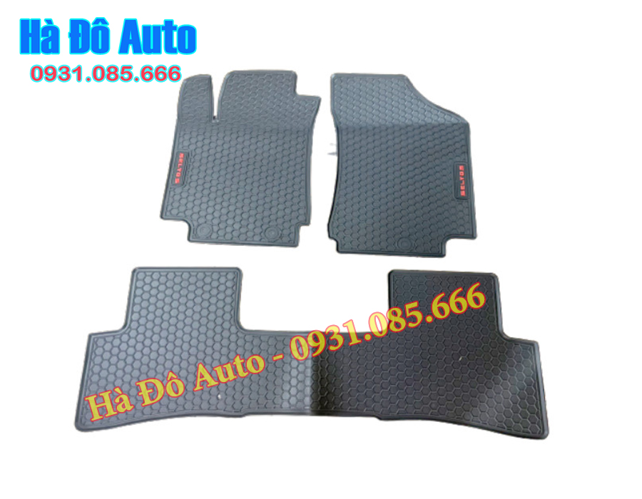 Lót Sàn Kia Seltos Mẫu Cao Su Vân Tổ Ong - Thảm Lót Sàn Cao Su Kia Seltos