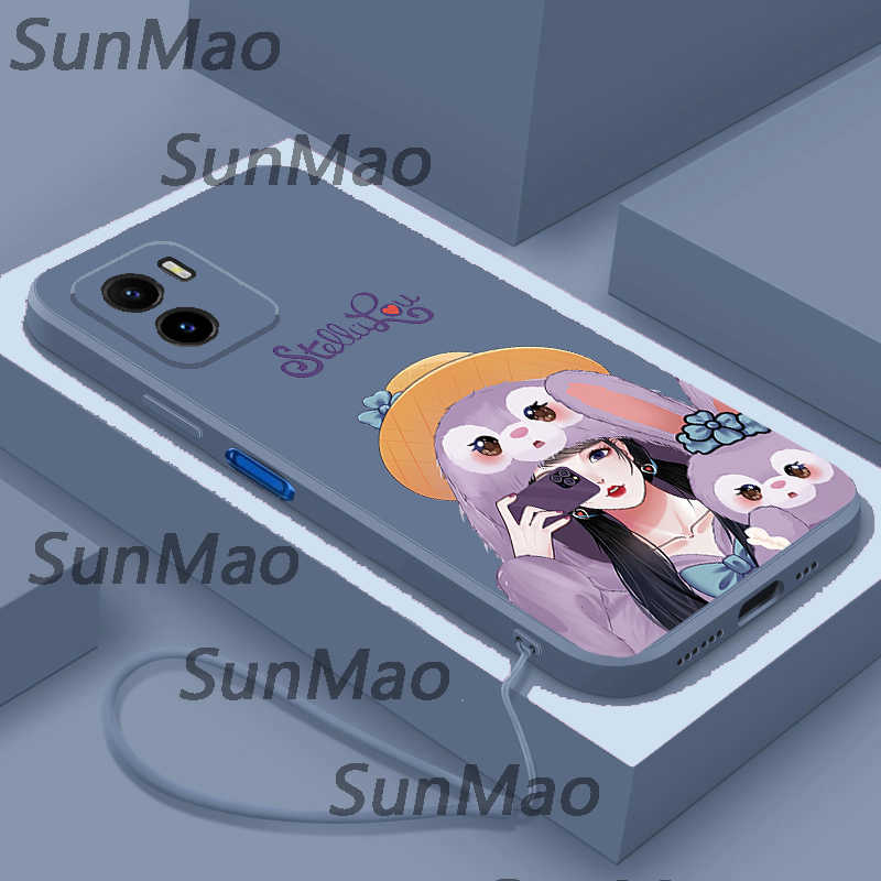 For Vivo Y01 Y15A Phone Case Cartoon Design Silicone Soft Shell TPU Case Shockproof Casing Camera Protective Case