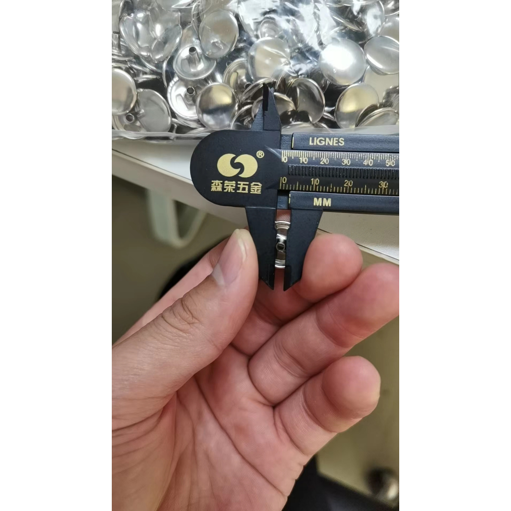 Nút bấm 4 thành phần (nút chén) Nút bấm SẮT Size 15mm Dùng làm đồ thủ công