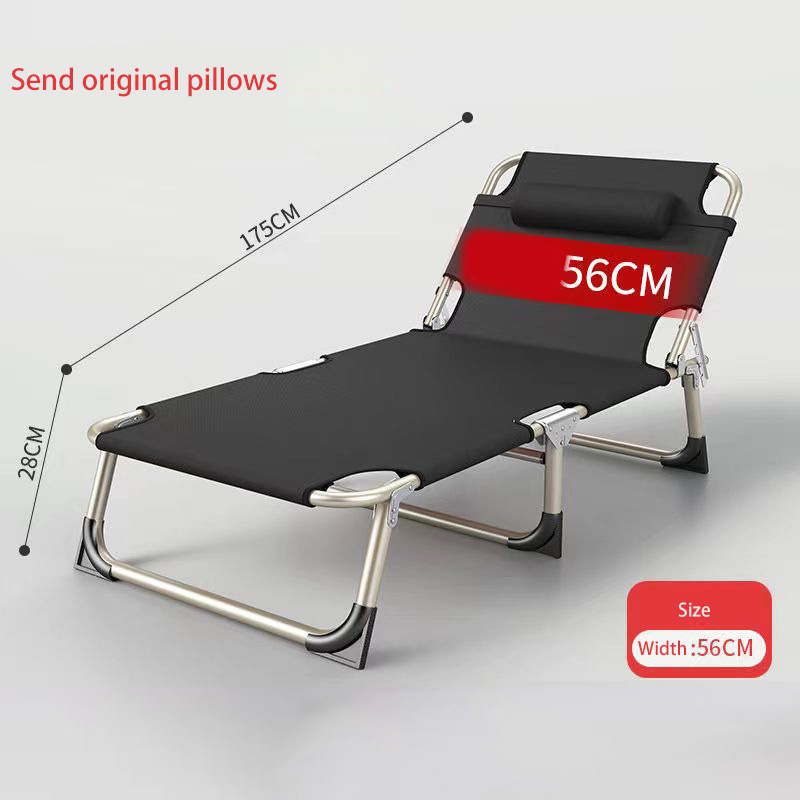 ZUOGUAN Folding sheet single bed home adult nap bed office folding simple bed nap lounge chair marching escort bed