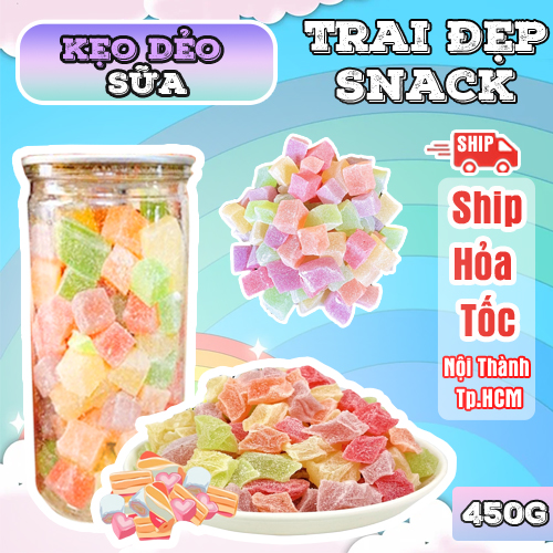 Kẹo Dẻo Sữa Trai Đẹp 450G