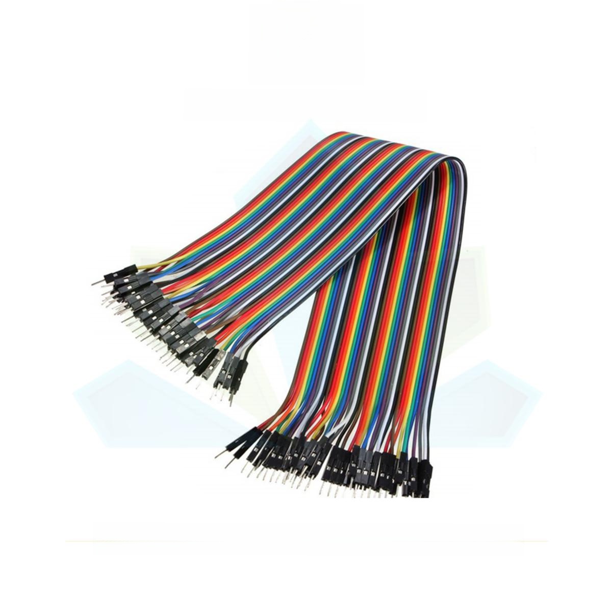 Jumper Wire Male to Male Price in Pakistan | Jumper Wire Strip | male to male jumper wire | Connector | Breadboard Wires | 30cm 40pcs Wire Cable For Arduino In Pakistan