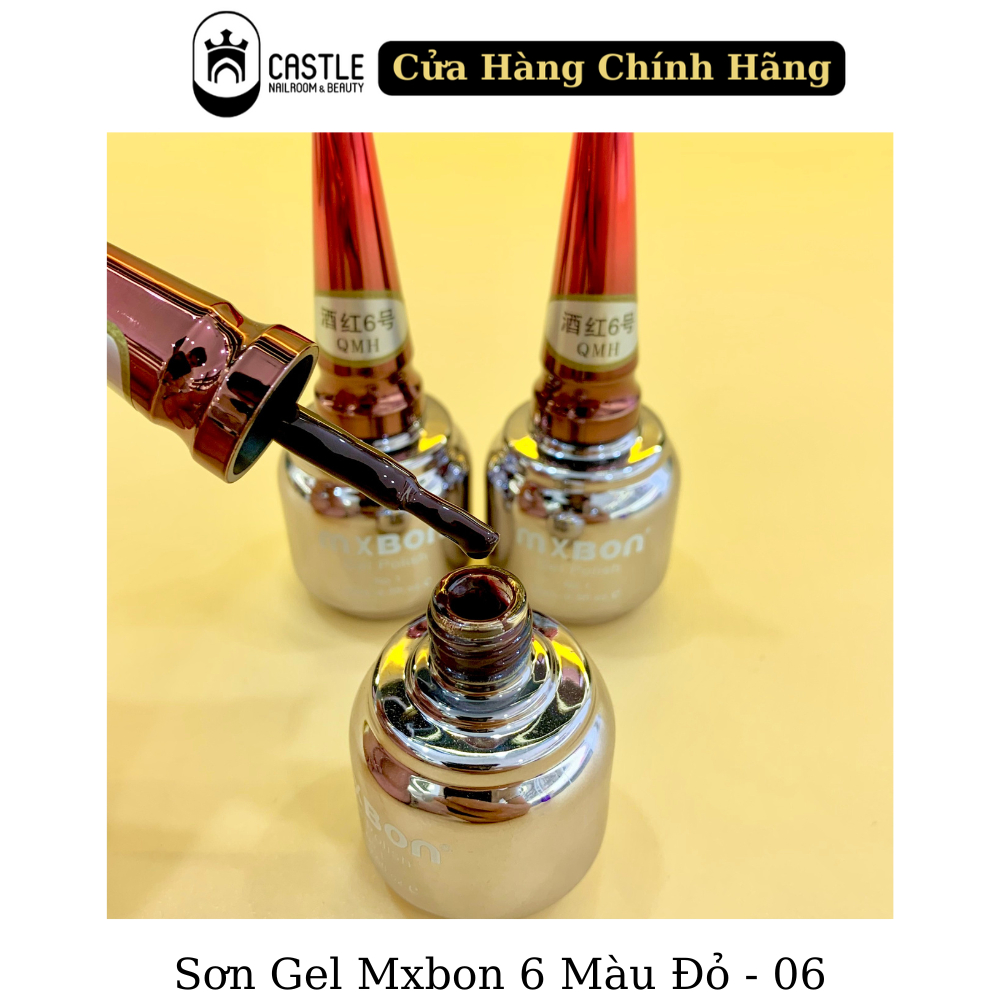 Sơn Gel MXBON 6 Màu Đỏ - Chính Hãng