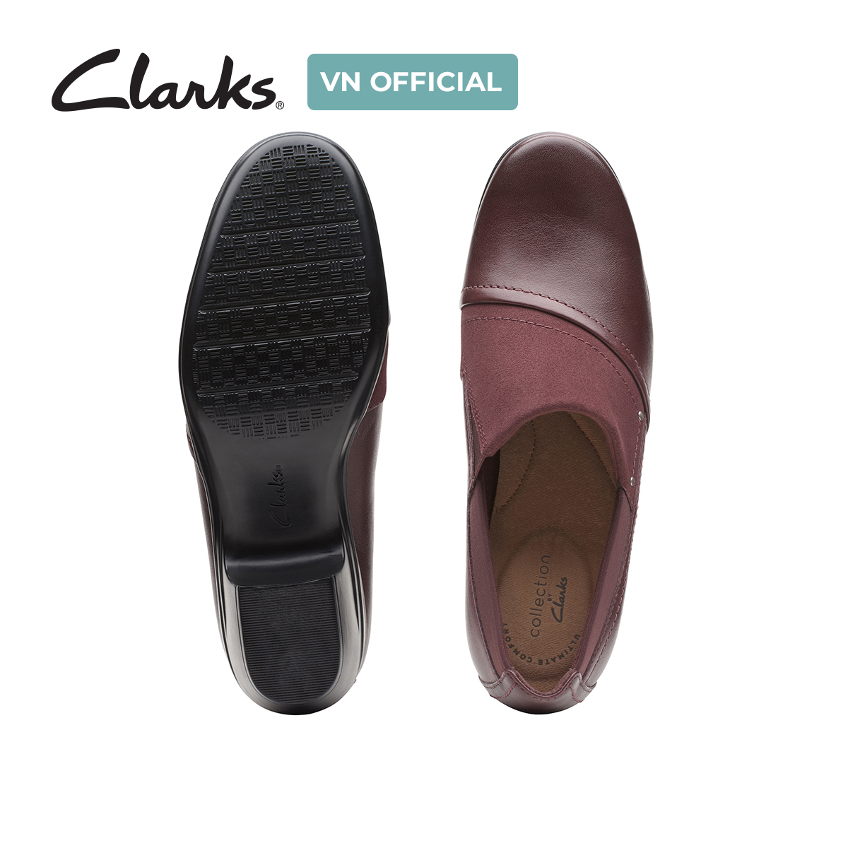Giày Cao Gót 5cm Da Nữ Clarks - Emily Step
