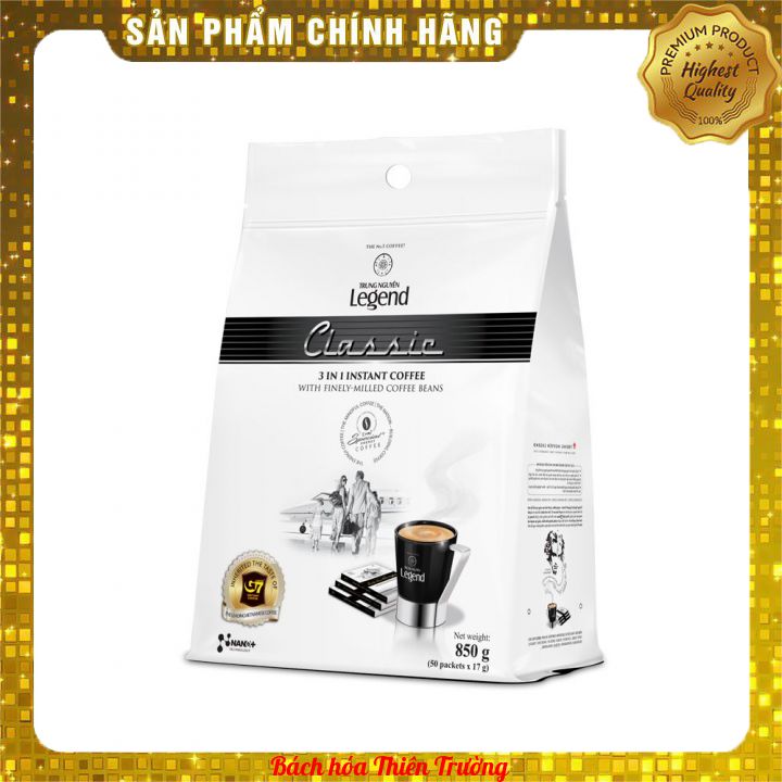 ( Năm Mới Bao Bì Mới) Cà Phê Trung Nguyên Legend Classic - Bịch 50 gói