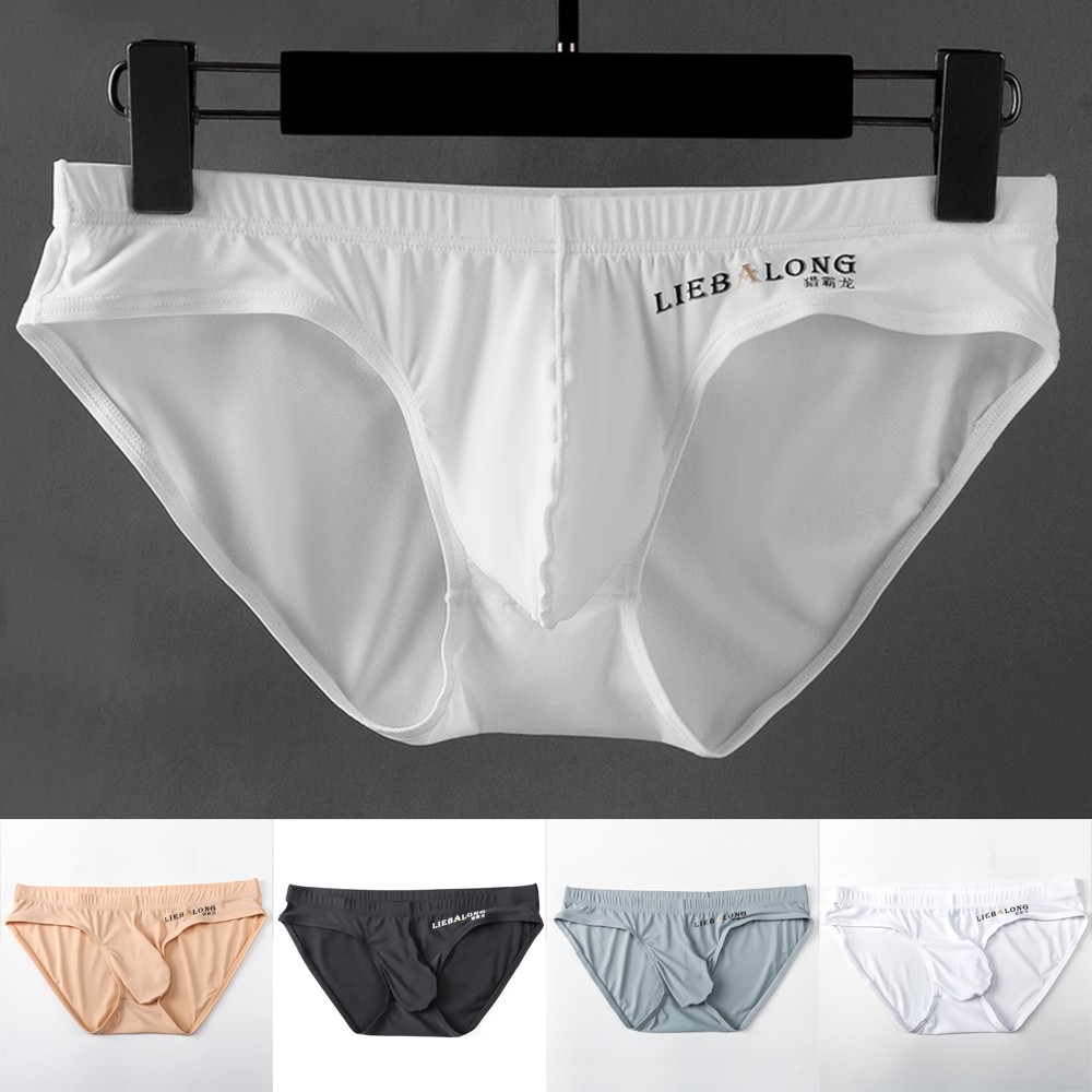 【MR.SHOW】 Underpants Underwear Low Rise Boxer Briefs Seamless Stretchy Breathable