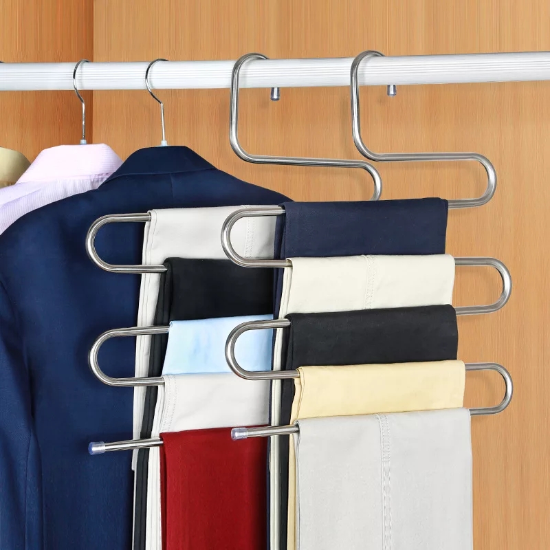 Trouser%20Organizer%20Multi-Purpose%20Pants%20Hangers%20Rack%20Stainless%20Steel%20Magic%20For%20Hanging%20Trousers%20Jeans%20Scarf%20Tie%20Clothes,%20Space%20Saving%20Storage%20Rack%205%20Layers%20-%20Image%204
