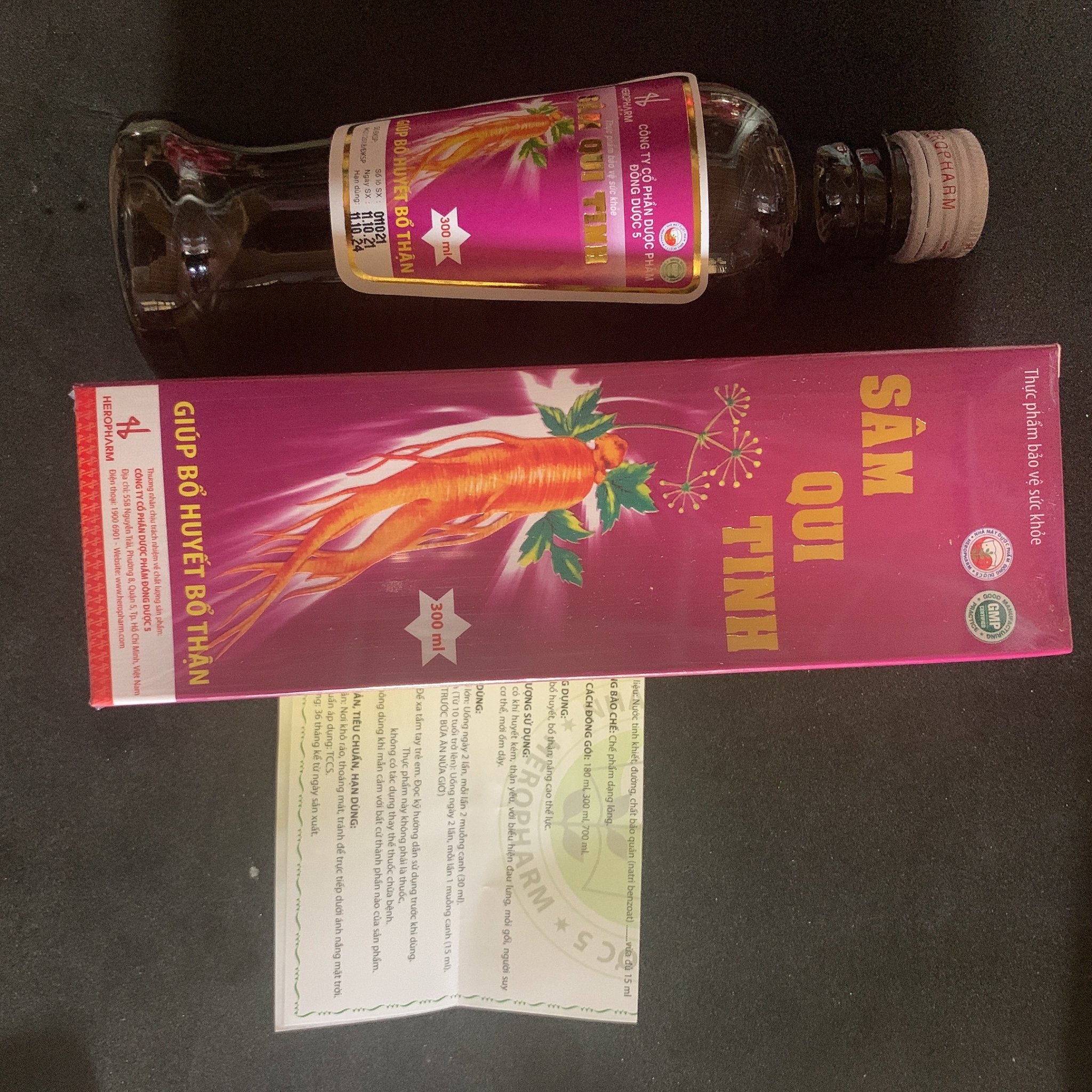 SÂM QUY TINH 300ml -  HỖ TRỢ TĂNG CƯỜNG SỨC KHỎE