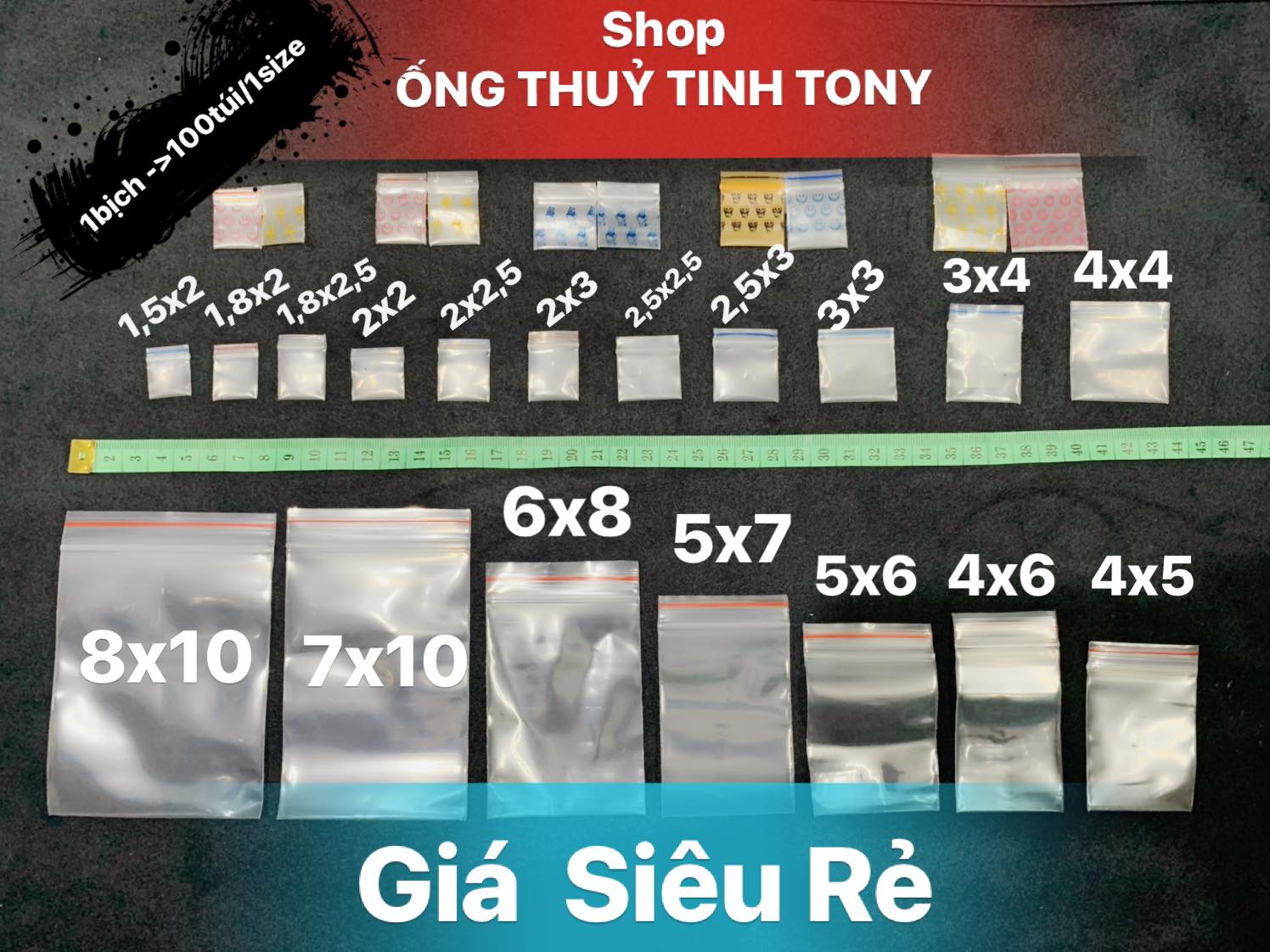 Túi zip , túi miết đủ size[GIÁ SỈ]