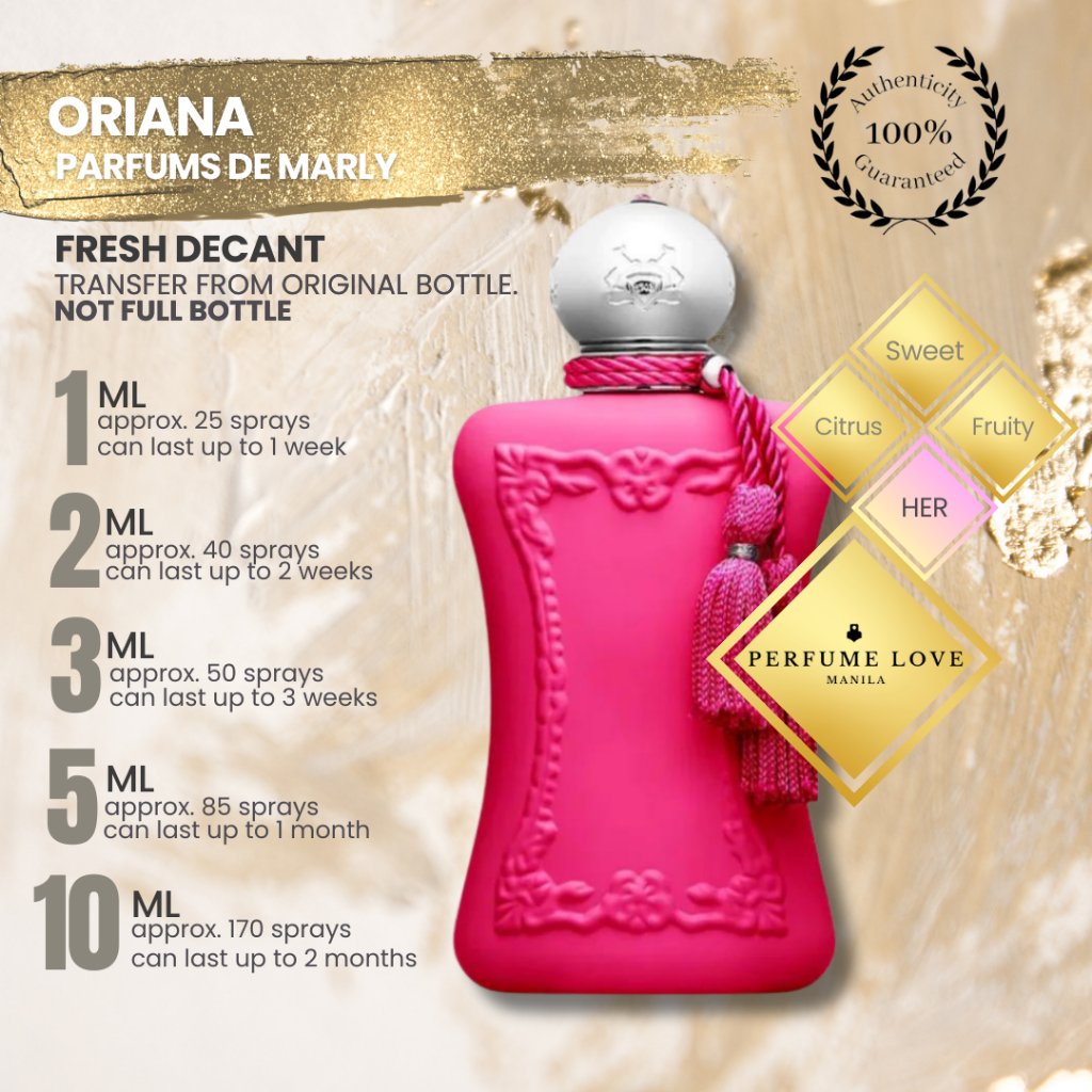 100%TOP Oriana Parfums de Marly Perfume Eau De Parfum 75ml
