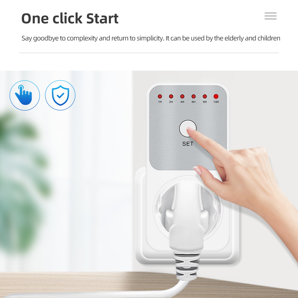 【InnovateWorld】10Hr Countdown Timer Switch Socket Electronic 8 Plug ...