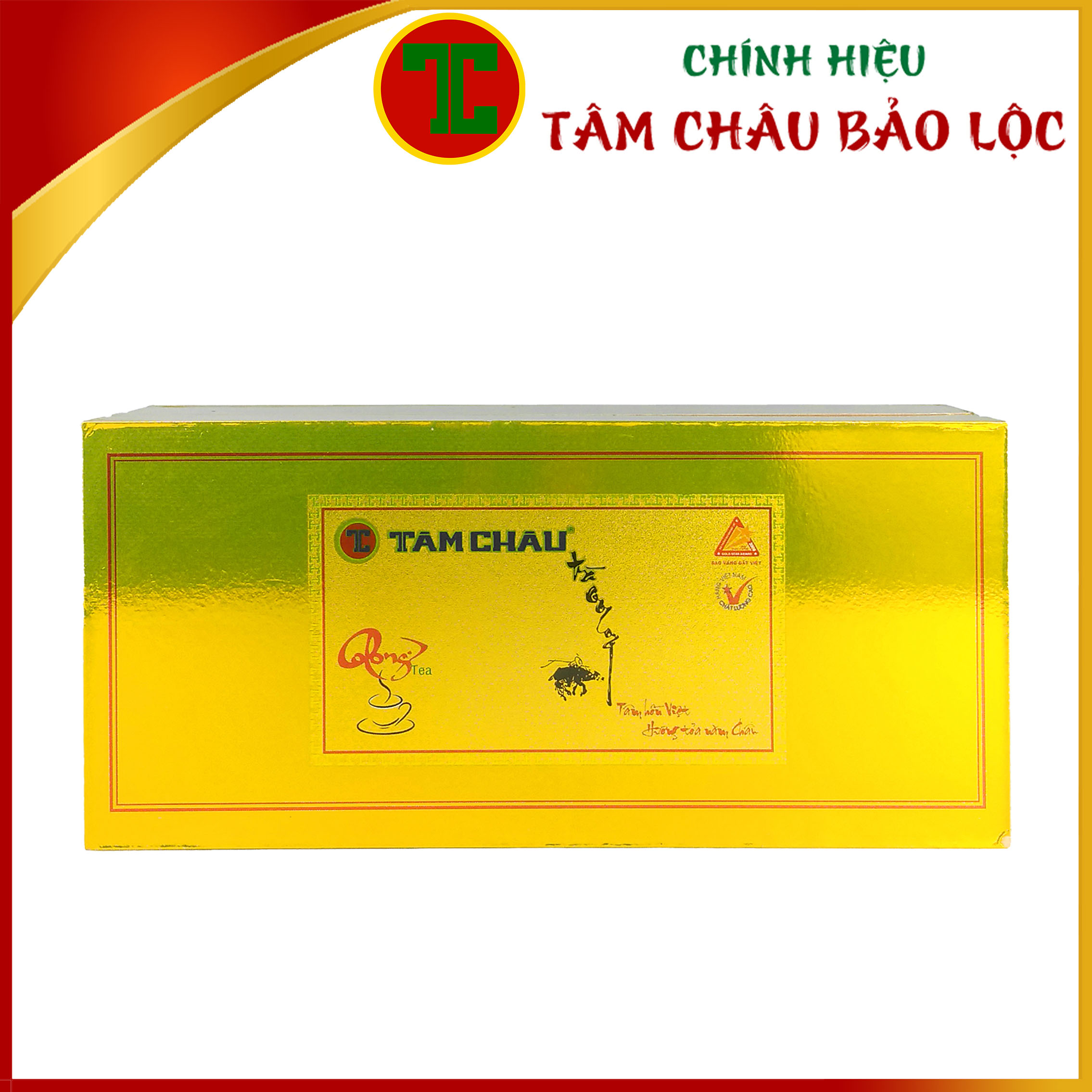 [TÂM CHÂU]  Trà Oolong thuần vàng 500Gr (50 gói x10Gr)