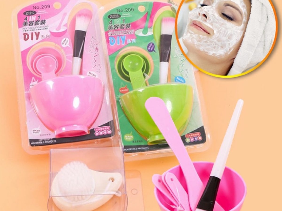 Bộ bát trộn mặt nạ 6 chi tiết