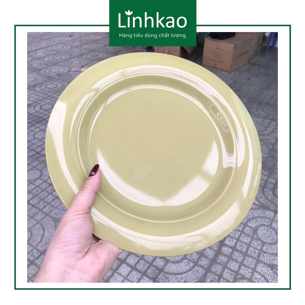 ĐĨA SỨ TRÁNG MEN CAO CẤP 30CM