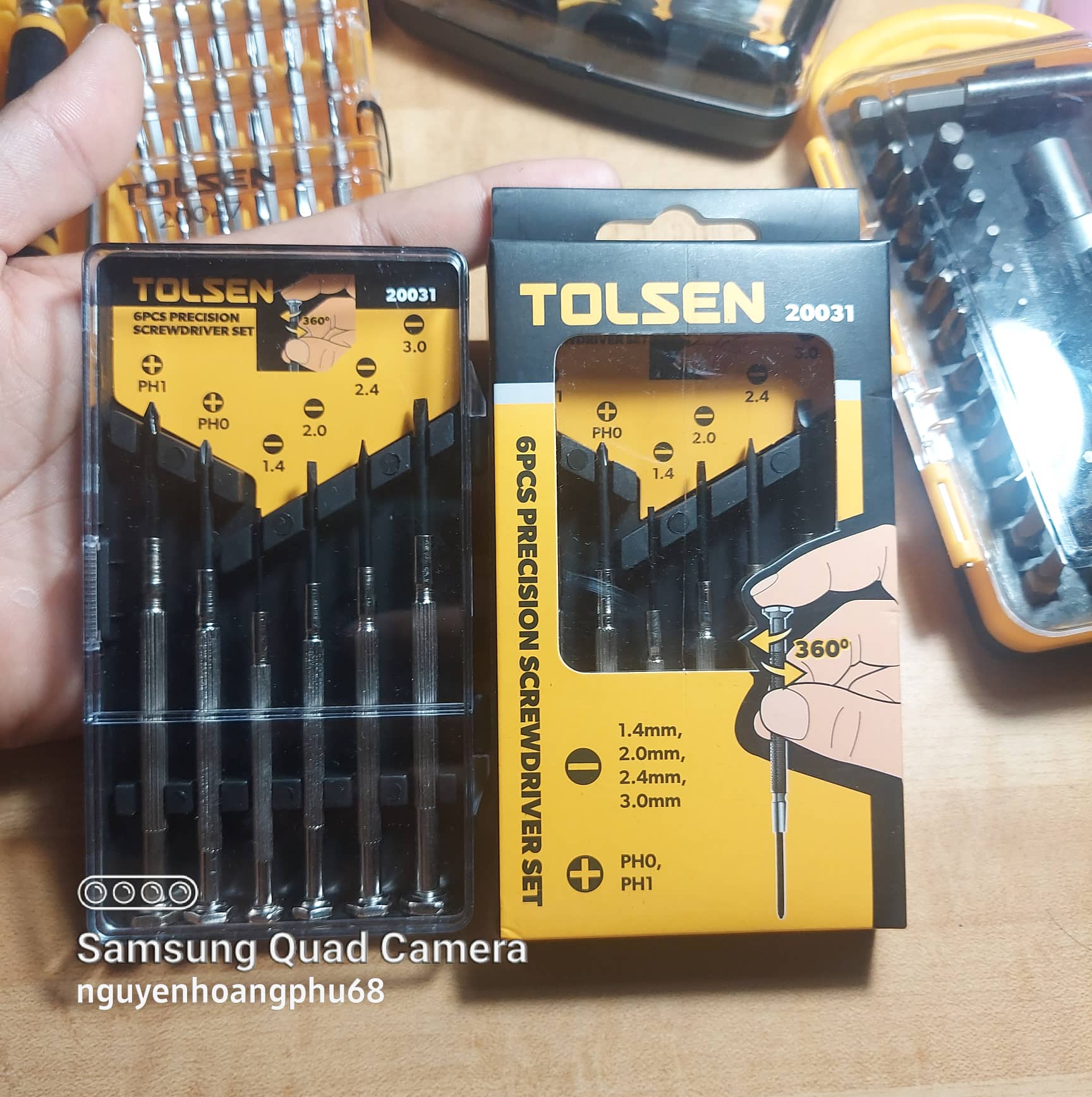 Bộ mũi vít sửa đồng hồ vặn vít nhỏ tolsen