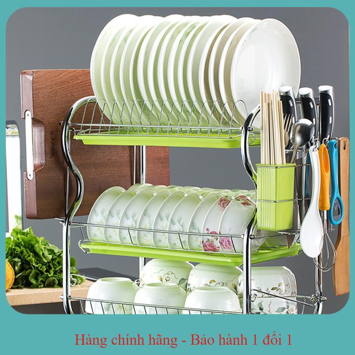 Kệ bát đũa inox 3 tầng