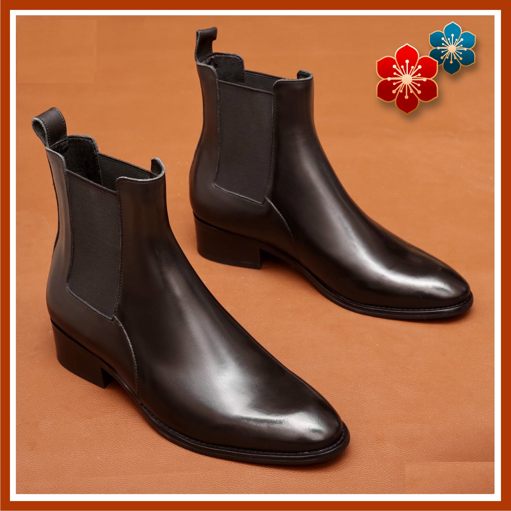 Giày Chelsea boots Nam Tăng Cao Bí Mật Giầy Chelsea Boots Nam Mẫu Mới