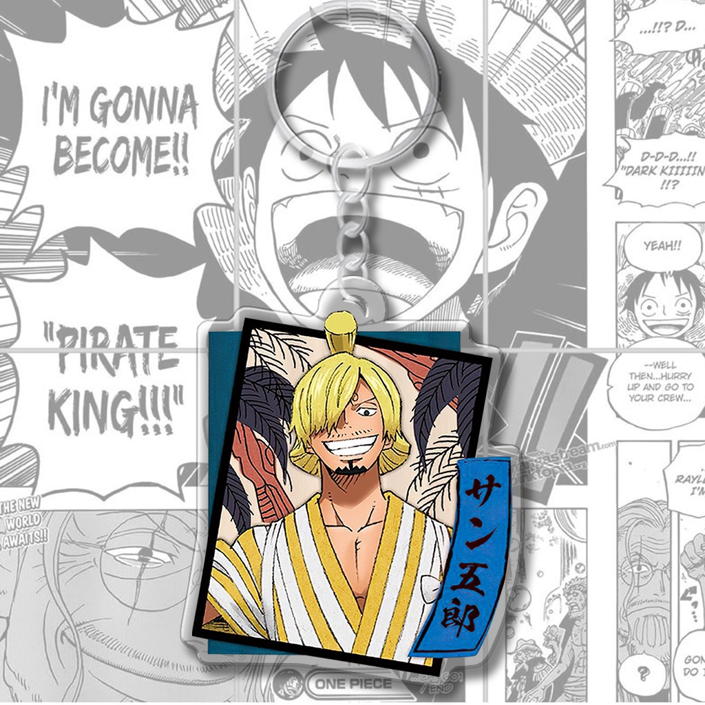 Móc khóa One piece Anime Manga Luffy Gear 5 Zoro băng hải tặc mũ rơm phụ kiện shop