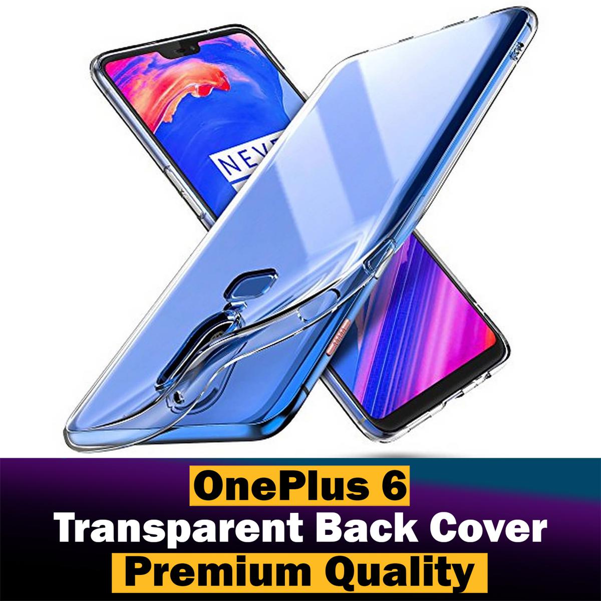 OnePlus 6 Back Cover Transparent Jelly soft Cover For OnePlus 6