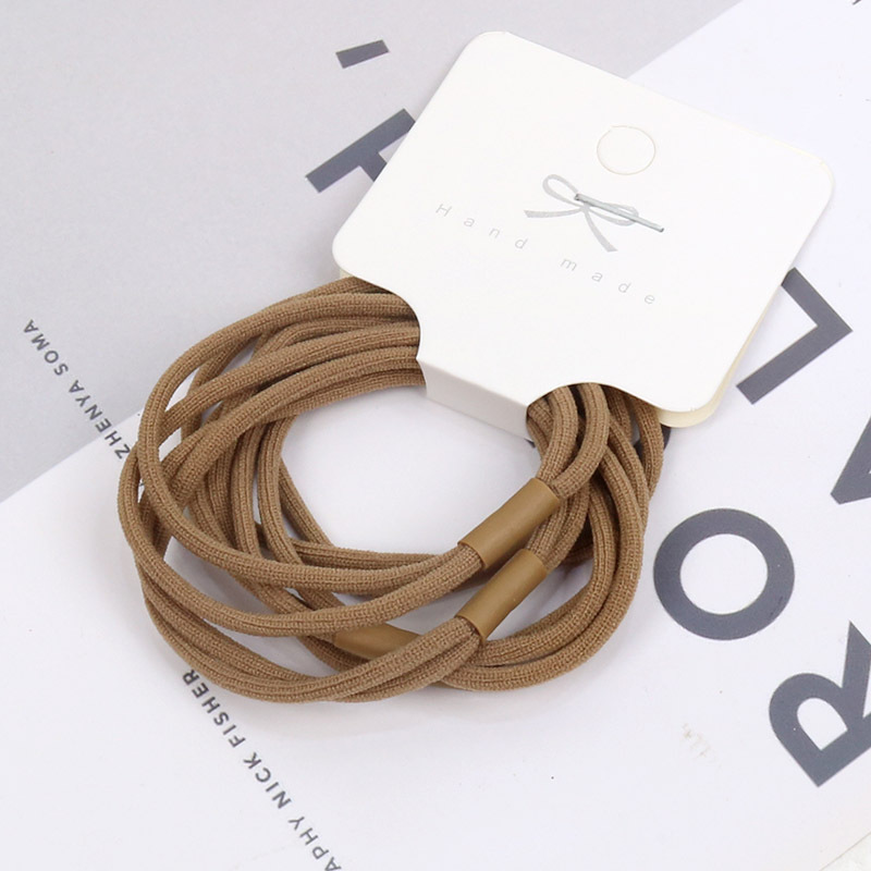 5%20Pack%202%20in%201%20Milk%20Curry%20Gradient%20Basic%20Hair%20Rope%20Hair%20Rope%20%20Head%20Rope%20Rubber%20Band%20Hair%20Accessories%20Female%20-%20Image%202