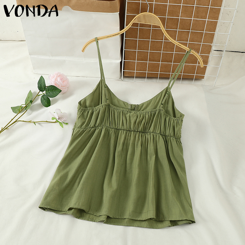 VONDA%20Women%20Korean%20Casual%20Flower%20Slant%20Shoulder%20Lantern%20Sleeve%20Tank%20(Korean%20Floral)%20-%20Image%206