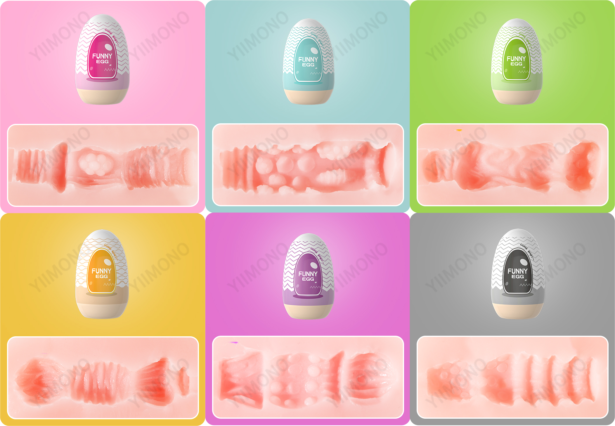 funny egg sex toy Masturbador Funny Egg - Cyberskin e Texturas Estimulantes main image 1