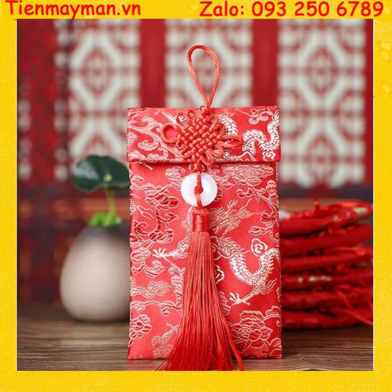 Bao lì xì vải gấm cao cấp trung hoa , lì xì tết