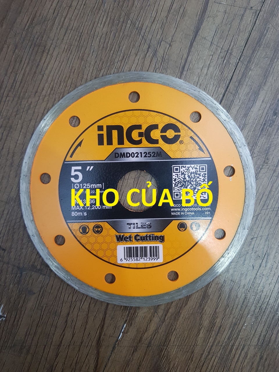 Đĩa cắt gạch ướt 125 Ingco DMD021252M